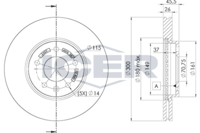 78BD15572 ICER Тормозной диск