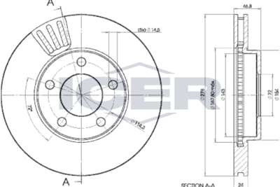 78BD40932 ICER Тормозной диск