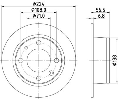 MDC350 MINTEX Тормозной диск