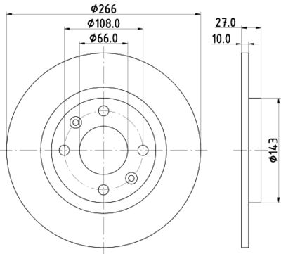 MDC338 MINTEX Тормозной диск