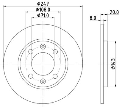 PCD16902 DON Тормозной диск