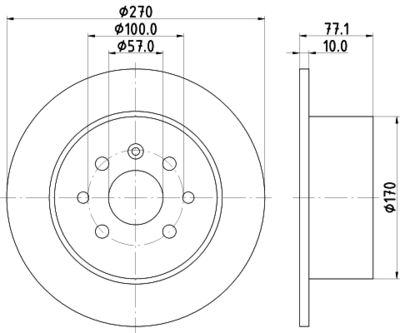 PCD15932 DON Тормозной диск