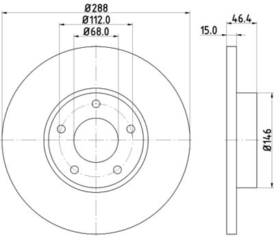 MDC770 MINTEX Тормозной диск