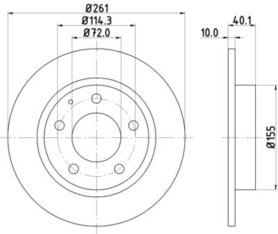 PCD12732 DON Тормозной диск