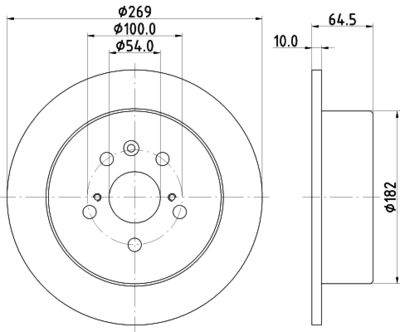 MDC883 MINTEX Тормозной диск