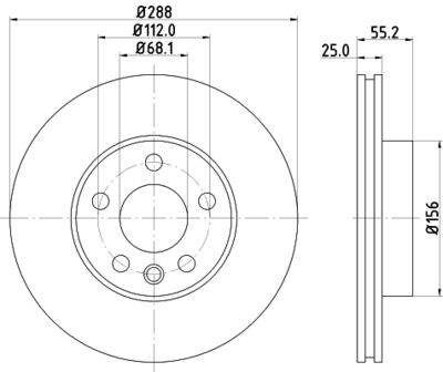 PCD11852 DON Тормозной диск