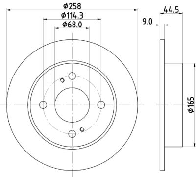 8DD355105171 HELLA Тормозной диск