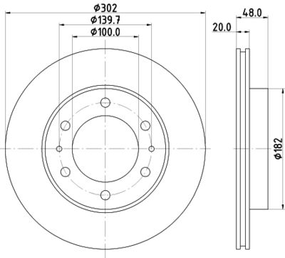 MDC879 MINTEX Тормозной диск