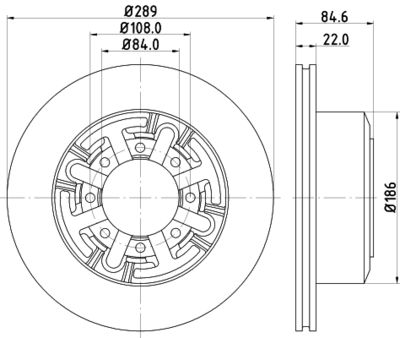 MDC995 MINTEX Тормозной диск