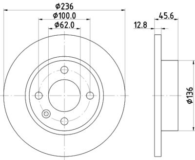 MDC921 MINTEX Тормозной диск