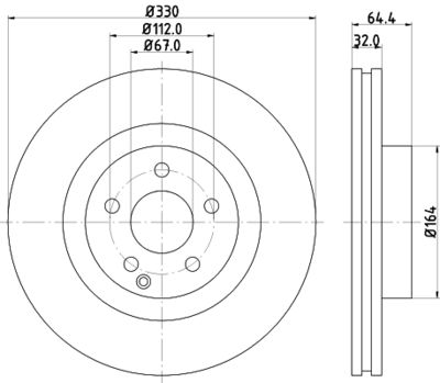 8DD355109431 HELLA Тормозной диск