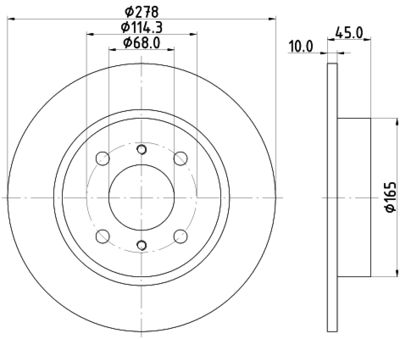 MDC1518 MINTEX Тормозной диск