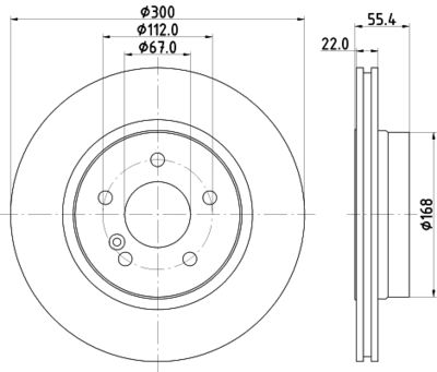 8DD355111851 HELLA Тормозной диск