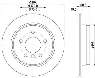 8DD355112271 HELLA Тормозной диск