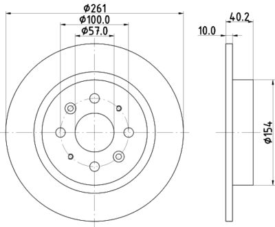 MDC1827 MINTEX Тормозной диск