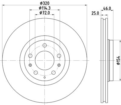 PCD21252 DON Тормозной диск