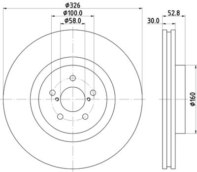 8DD355114651 HELLA Тормозной диск