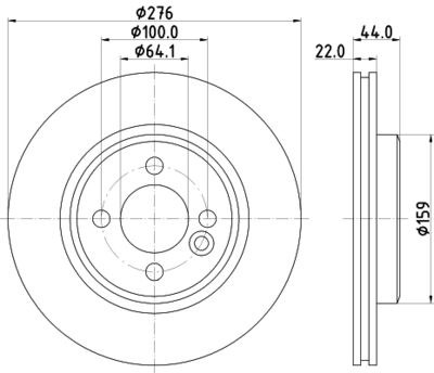 8DD355131981 HELLA Тормозной диск