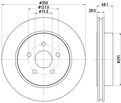 MDC2627 MINTEX Тормозной диск