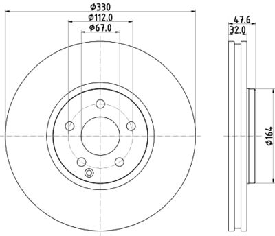 8DD355120961 HELLA Тормозной диск