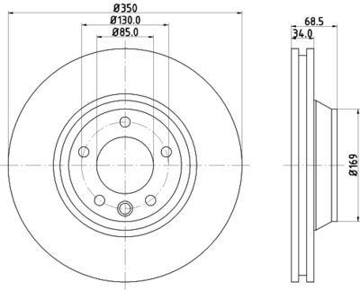 MDC1611LC MINTEX Тормозной диск