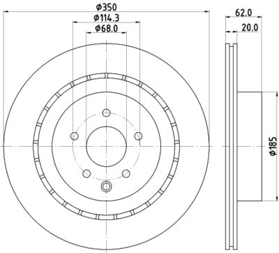 MDC2640 MINTEX Тормозной диск