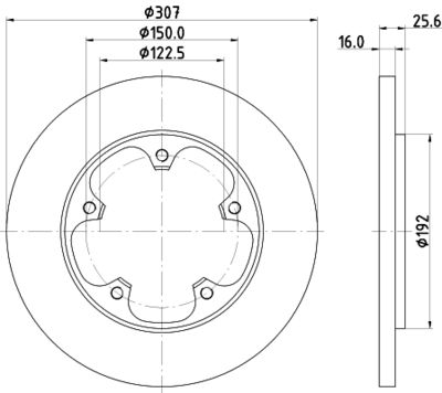 MDC2694 MINTEX Тормозной диск