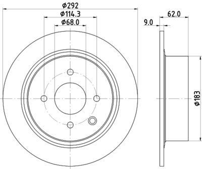 MDC2710 MINTEX Тормозной диск