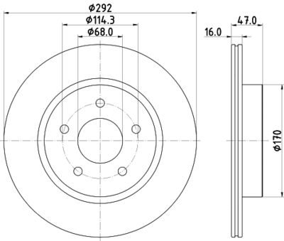 PCD23252 DON Тормозной диск