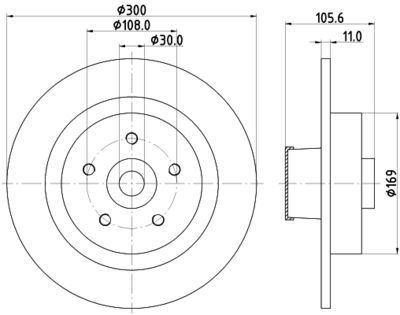 MDC2620 MINTEX Тормозной диск