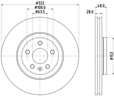 MDC2761 MINTEX Тормозной диск