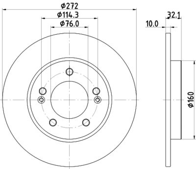 MDC2797C MINTEX Тормозной диск