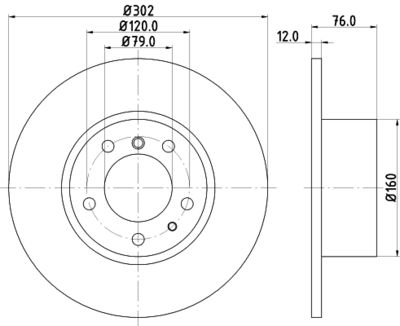 MDC480 MINTEX Тормозной диск