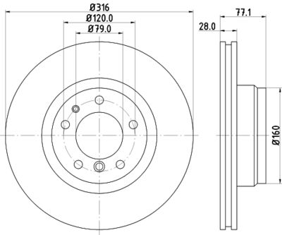 MDC832 MINTEX Тормозной диск