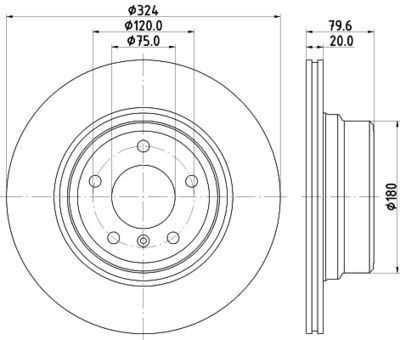 8DD355128531 HELLA Тормозной диск