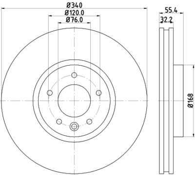 PCD21371 DON Тормозной диск