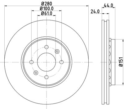 PCD10462 DON Тормозной диск