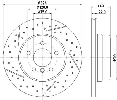 MDC2842C MINTEX Тормозной диск