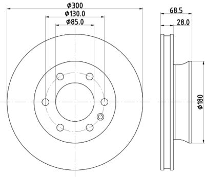 8DD355131891 HELLA Тормозной диск