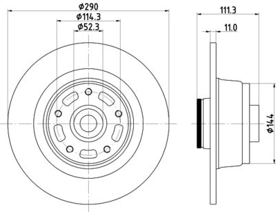 MDC2973C MINTEX Тормозной диск