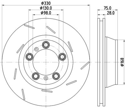 8DD355133601 HELLA Тормозной диск