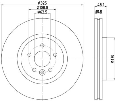 8DD355133841 HELLA Тормозной диск