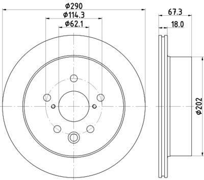 MDC3028C MINTEX Тормозной диск