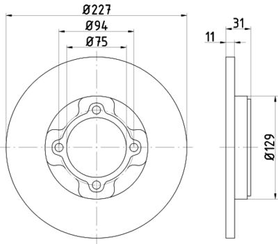 92028200 TEXTAR Тормозной диск