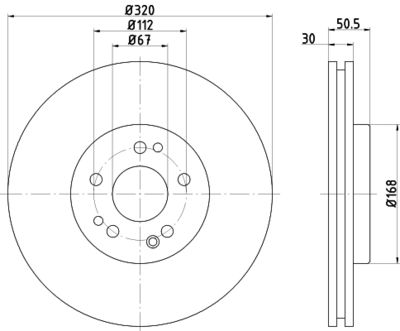 MDC1304R MINTEX Тормозной диск