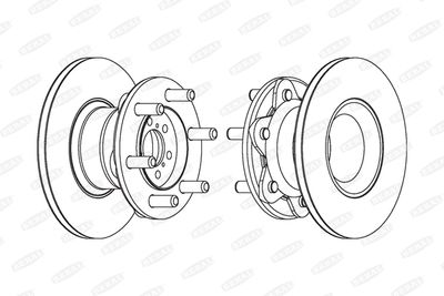 BCR104A BERAL Тормозной диск
