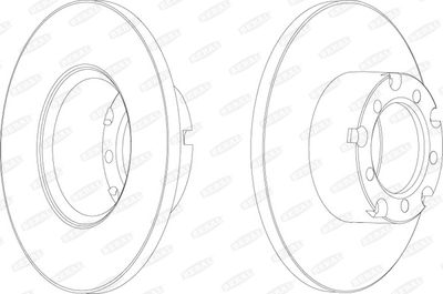 BCR117A BERAL Тормозной диск