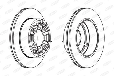 BCR140A BERAL Тормозной диск