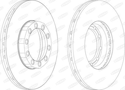 BCR169A BERAL Тормозной диск