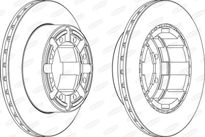 BCR184A BERAL Тормозной диск